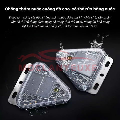 (KH) Đèn LED Cảnh Báo Nguy Hiểm Đa Năng Hình Tam Giác Kiêm Pin Sạc Dự Phòng Cho Ô Tô