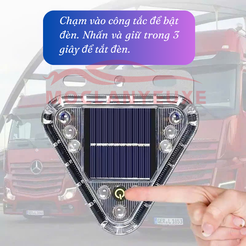 (KH) Đèn LED Cảnh Báo Nguy Hiểm Đa Năng Hình Tam Giác Kiêm Pin Sạc Dự Phòng Cho Ô Tô