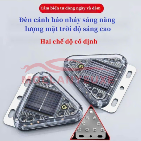 (KH) Đèn LED Cảnh Báo Nguy Hiểm Đa Năng Hình Tam Giác Kiêm Pin Sạc Dự Phòng Cho Ô Tô