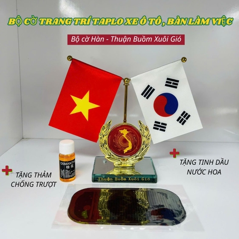 Bộ Cờ Đảng Và Cờ Tổ Quốc Trang Trí Xe Ô Tô, Văn Phòng Bàn Làm Việc