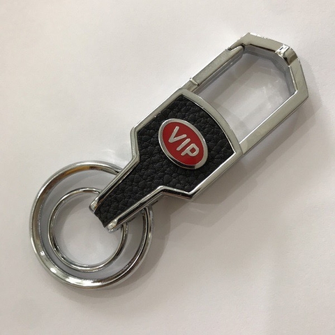 Móc khóa da có logo hãng - MKD
