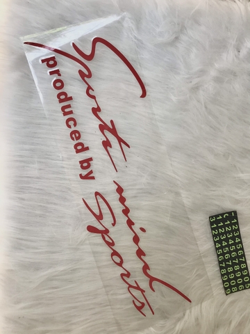 Tem dán decal Sport mind produced by Sports - tem dán nắp capo size 31x11cm