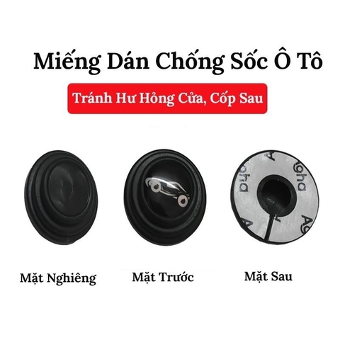 Nút giảm chấn logo hãng xe màu đen - NGC