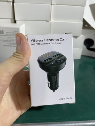 Tẩu sạc MP3 Cho Xe Hơi, Xe Ôtô Kết Nối Bluetooth, Nghe Nhạc, Sạc Pin, Nghe Điện Thoại Rãnh Tay HY87