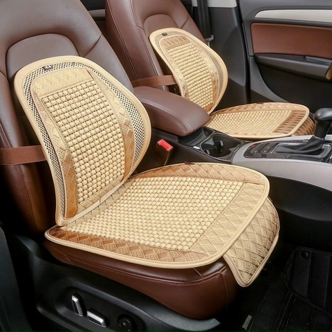 (bán lẻ ) Tựa lưng đệm ngồi bi gỗ - hàng cao cấp