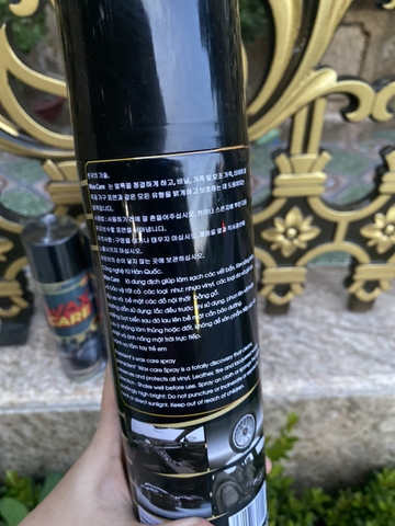 (4 Mùi) Xịt bóng đồ da ghế da nội thất đồ gỗ làm mềm dưỡng bóng WAX CARE