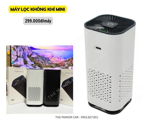 Máy lọc không khí mini 2 màu