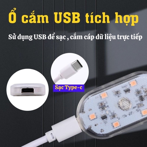 Đèn led cảm ứng mini không dây sạc usb