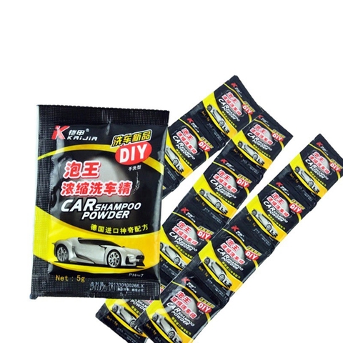 (DIY) Túi bột rửa xe ô tô không chạm Shampoo Powder 5gram pha với 5 lít nước