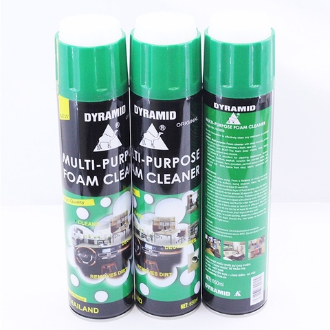 Xịt bọt đa năng vệ sinh ghế da nội thất màu xanh Dyramid