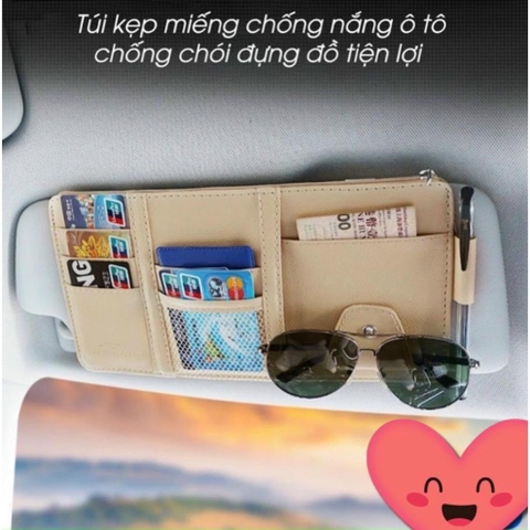 Túi kẹp gương ô tô đựng đồ tiện ích