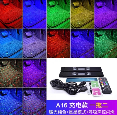 Đèn led 2 mắt tròn cắm sạc USB không dây cảm ứng âm thanh