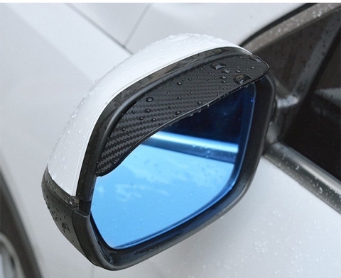 Bộ 2 miếng vè che mưa vân carbon đen