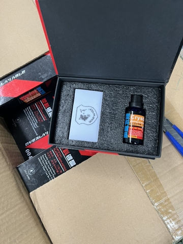 Dung dịch Crystal phục hồi nhựa nhám làm mới nhựa 30ml tặng kèm mút xốp