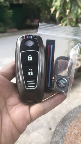 (80 loại xe ô tô ) Ốp bảo vệ chìa khóa bằng hợp kim có phản quang - OKL màu gray