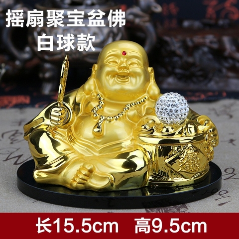Tượng di lặc quả cầu xoay chạy bằng năng lượng mặt trời