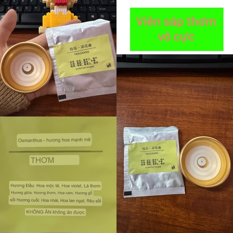 Viên sáp thơm cho vào vòng quay vô cực ( Mẫu Mới To )