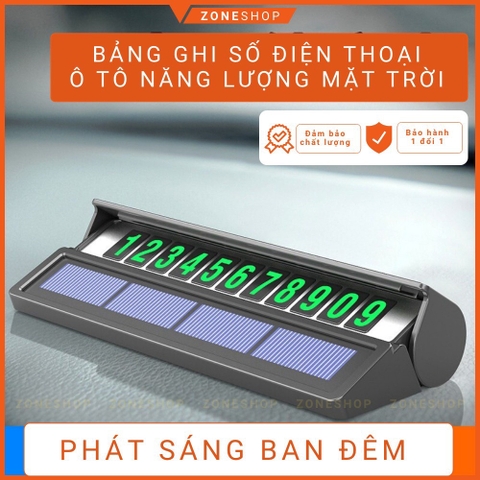 Bảng số đèn led có năng lượng mặt trời