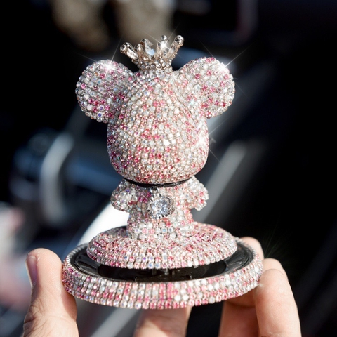 Gấu chân ngắn Gloomy Bear Đính Đá đặt taplo tặng sáp thơm (GCN)
