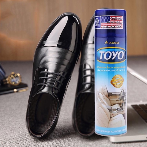 Bình Xịt Đánh Bóng Da Nhựa Gỗ Và Nội Thất  Toyo 500ml