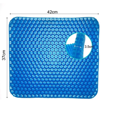 Đệm Ngồi 2 Lớp 3D Thoáng Khí – Nệm Ngồi Bệt Silicon Đàn Hồi - 42x36x3.5cm