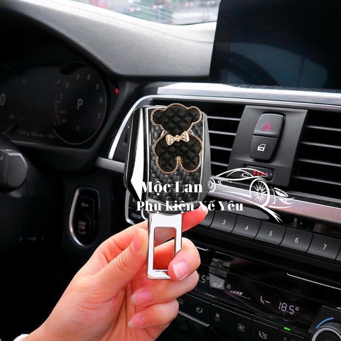 combo chôt an toàn carbon+gấu bearick đen