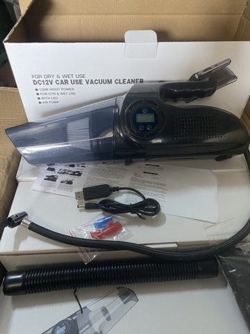Máy hút bụi 4in1 kèm bơm điện tử - Fod Dry & Wet USE DC12V-120W