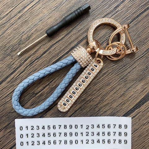 Móc khóa Thừng đính đá