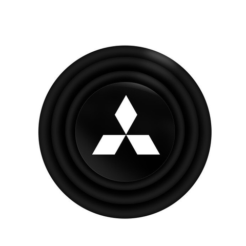 Nút giảm chấn logo hãng xe màu đen - NGC