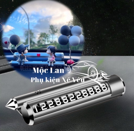 Combo bảng ghi sđt kiêm búa phá kính xám + đôi TY xám cầm bóng ngồi.