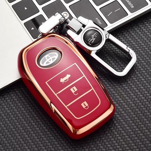 (TPU) Ốp khóa mạ nhựa dẻo silicon hãng xe TOYOTA