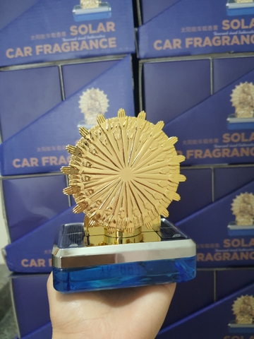 (50ml) Nước hoa ô tô CARLOX kiêm tượng phật Quan Thế Âm nghìn tay xoay 360 độ bằng năng lượng mặt trời