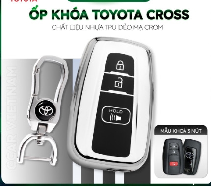 (TPU) Ốp khóa mạ nhựa dẻo silicon hãng xe TOYOTA