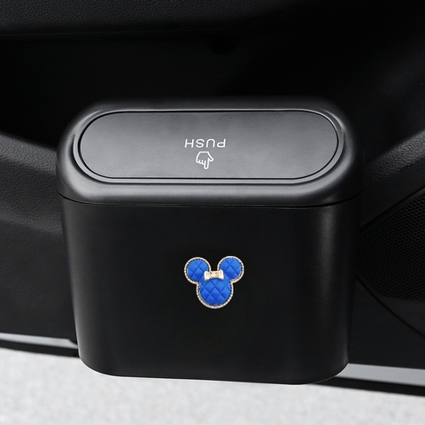 combo thùng đựng rác mini+mickey xanh