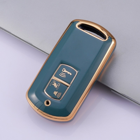 TPU ốp khóa nhựa xe máy viền vàng