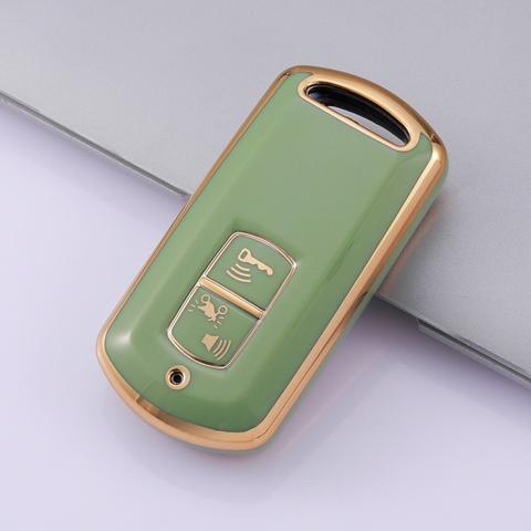 TPU ốp khóa nhựa xe máy viền vàng