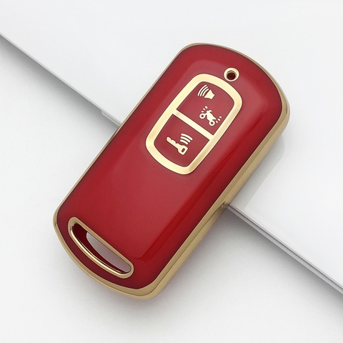 TPU ốp khóa nhựa xe máy viền vàng