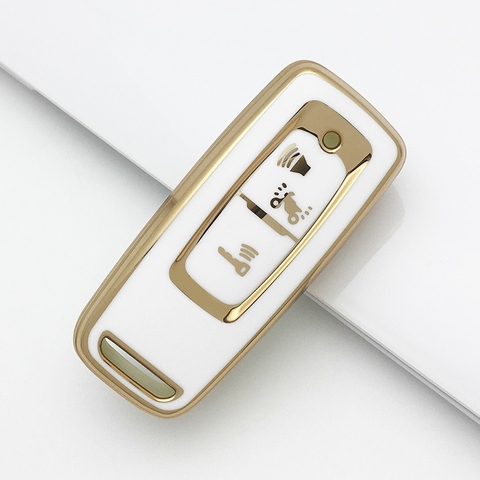 TPU ốp khóa nhựa xe máy viền vàng