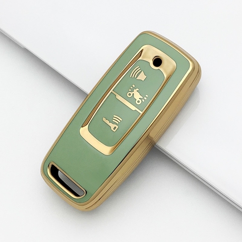 TPU ốp khóa nhựa xe máy viền vàng
