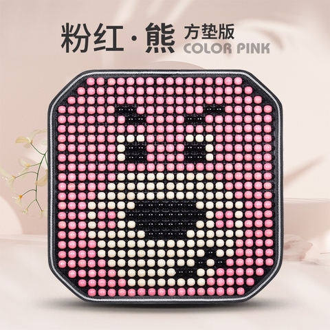 Bộ tựa lót ghế bi gỗ hoạt hình dễ thương