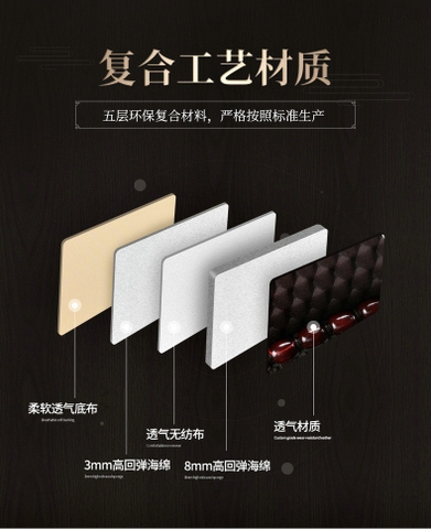 Áo ghế hạt gỗ full xe 5 chỗ chính hãng Libaiwang - ko kèm gối ôm