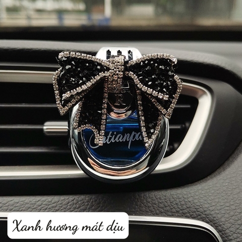 Nước hoa cửa gió CatPai Xanh - Nơ Đen