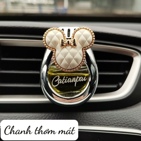 Nước hoa cửa gió CATPAITIAN Vàng - Mickey Trắng