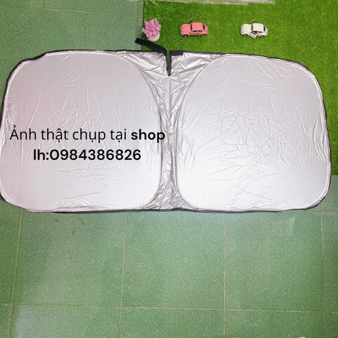 Tấm che nắng trong kính lái ô tô gấp gọn thông minh - phủ bạc titan chống nóng