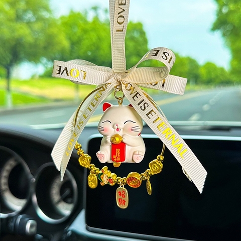 Khánh Mèo treo xe may mắn