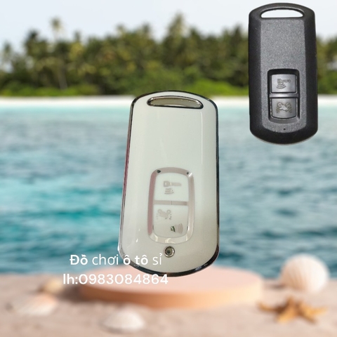 TPU ốp khóa nhựa xe máy - viền full bạc