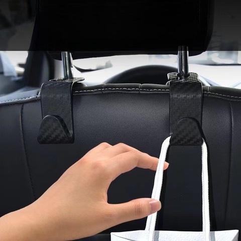Móc Treo Đồ Sau Ghế chữ S dập vân carbon