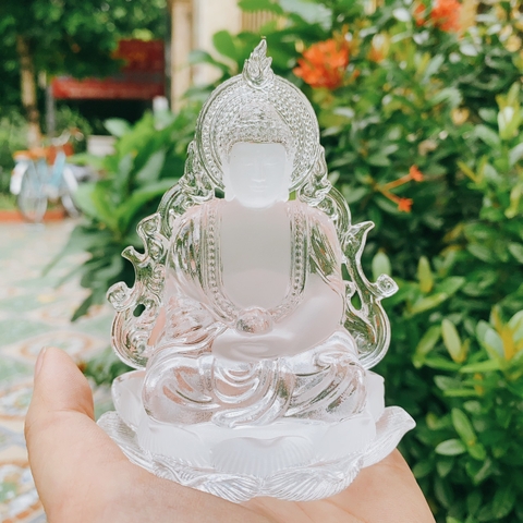 (17 mẫu ) Tượng phật bà Quan âm lưu ly trang trí taplo xe hơi