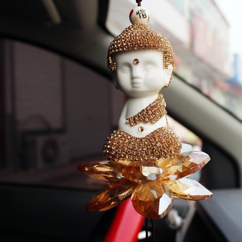 Khánh thích ca sen đá treo gương phong thuỷ