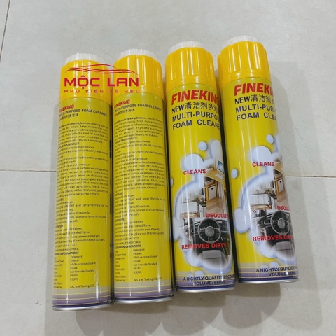 Chai xịt bọt vệ sinh nội thất FINEKING dung tích 650ml